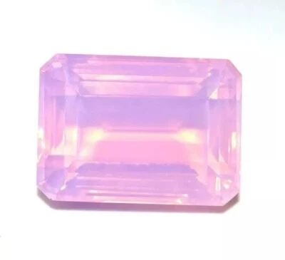 Piedra preciosa suelta australiana Welo corte esmeralda 50-53 quilates ópalo rosa A++ certificado EGL Foto 1 de 4