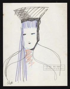 Lady Queen 2008 C Peterson, EMPODERADO Dibujo Coloreado Original sobre Papel * Firmado - Imagen 1 de 13