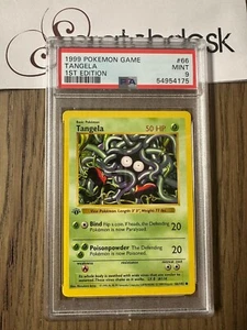 PSA 9 - Pokemon Tangela - 1st First Edition Shadowless Base Set 66/102 MINT - Bild 1 von 2