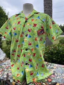 “Lime Margaritas” Medium , SOMETHING FISHY SHIRT, Man’s Hawaiian shirt, Cotton, - Bild 1 von 3