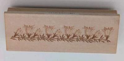 Sello de goma con borde de vid flor Anna Griffin All Night Media 580H25 nuevo Foto 1 de 4