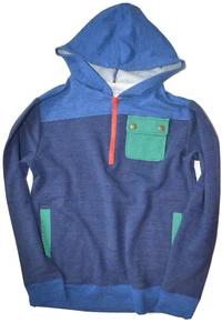 NWT J Crew Crewcuts Colorblock Boys Hoodie Size 14 - Picture 1 of 5