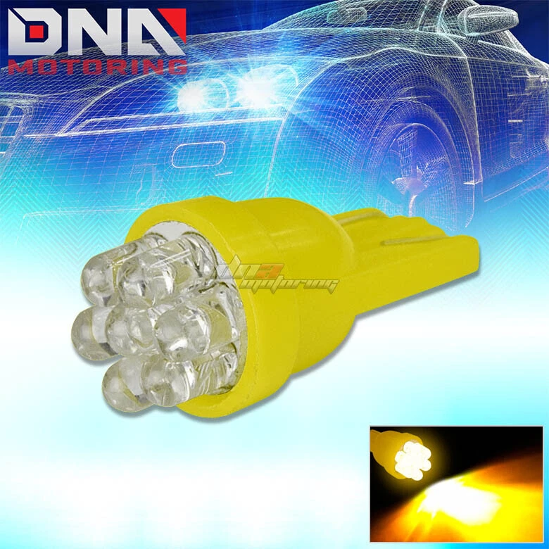 7 X 3MM LED T10 BA9S 1895 ÁMBAR BRILLANTE INTERIOR 12V CÚPULA CUÑA BOMBILLA/BOMBILLAS Foto 1 de 1