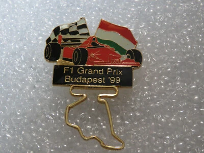 1999 Grand Prix Budapest Race Track F1 Racing Pin Hat Tack Pin With Route #60 - Image 1 of 2