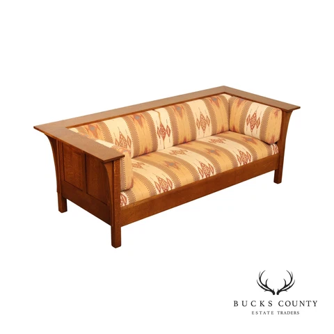 Stickley Mission Collection Oak Prairie Settle Sofa Cover