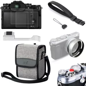7in1 Camera Bag + Lens Hood +Thumbs Up Grip+Screen Protector for Fujifilm X100VI - Picture 1 of 18