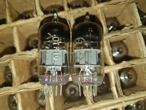 6N23P = E88CC = 6922 = 6DJ8 Matched PAIR REFLEСTOR NOS 1970s 2pcs+ - Picture 1 of 6