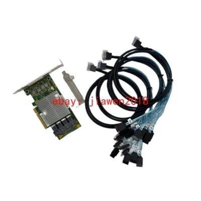 OEM 9305-16i LSI SAS3216 12Gbps HBA IT mode ZFS TrueNAS Unraid +4* SFF-8643 SATA - Image 1 of 4