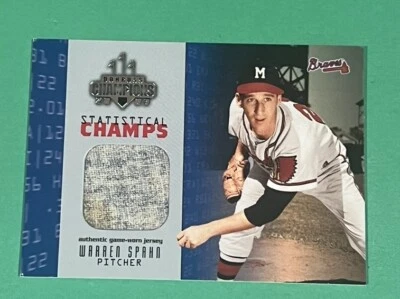 WARREN SPAHN 2003 Donruss Champions Statistical Champs GU RELIC FROM 1958 /150 - Image 1 of 2