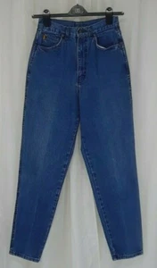 VINTAGE Women's Chic High Rise Tapered Leg 5 Pocket Denim Jeans size 11 - Picture 1 of 9