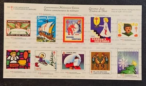 Canada 2000 #99 MNH Full Pane Christmas Seals National Lung Association Charity - Picture 1 of 2