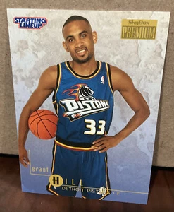 Tarjeta de alineación de arranque GRANT HILL 1996 SKYBOX EXTENDIDA - PISTONES DETROIT - Imagen 1 de 2