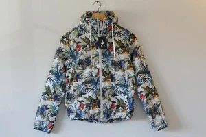 Brand New Womens Atmosphere Tropical Floral Print Hooded Showerproof Jacket 4 - Picture 1 of 6