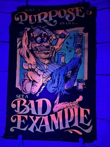 Vintage Western Graphics Blacklight Poster “Bad Example” 32" x 21" Wear & Tear - Picture 1 of 18