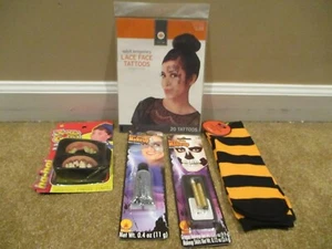 Hyde & Eek MISC Halloween Maquillaje Payaso Calcetines Cara TATUAJE Dientes Divertidos Brillo Gel - Imagen 1 de 5