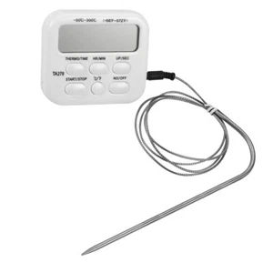 Digitales kabelloses ferngesteuertes Fleisch Grill Thermometer mit Timer - Bild 1 von 9