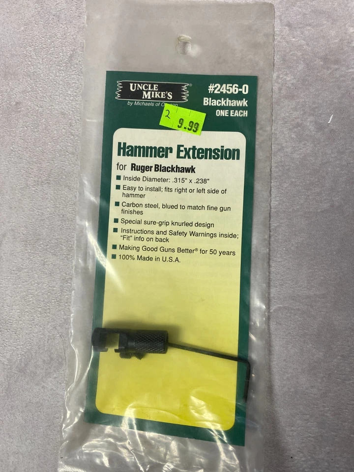 Extensión de martillo Uncle Mikes Ruger Blackhawk 2456-0 Foto 1 de 1