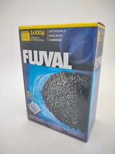 Paquete de 3 bolsas de nailon de 100 gr para acuario medios filtrantes externos de carbón activado Fluval - Imagen 1 de 2