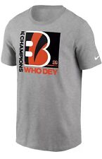 Nike Cincinnati Bengals Who Dey 2021 AFC Championship Shirt Men’s Size Large
