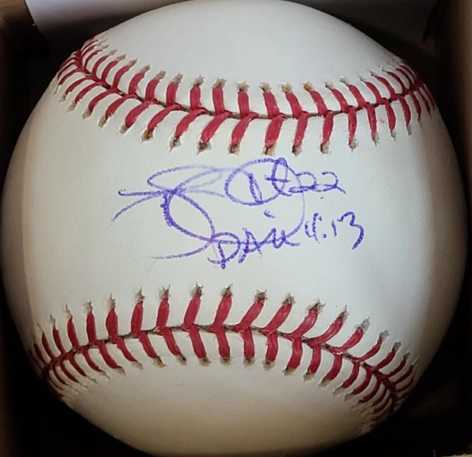 TONY CLARK FIRMADO OAL RAWLINGS BÉISBOL METS TIGRES SOX ROJO YANKEES ESPALDA Foto 1 de 1