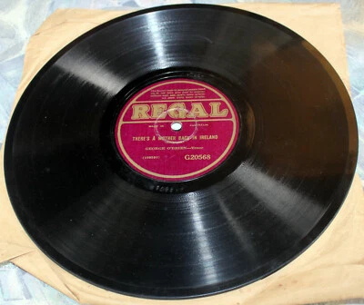 Regal Zonophone 10" Record by George O'Brien - Tenor - Ireland - G20568 - Image 1 of 3