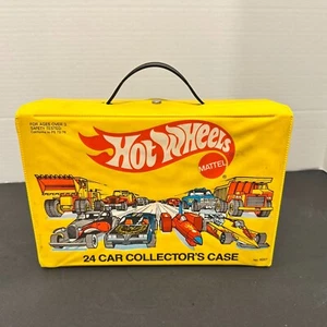 Vintage Hot Wheels 24-Car Collector’s Case w/ 24 Die-Cast Cars – Mattel - Picture 1 of 4