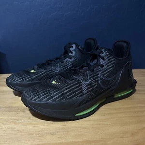 Nike LeBron Witness 6 Black Anthracite Volt Basketball CZ4052 004 Mens Sz 8 - Picture 1 of 9