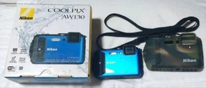Nikon COOLPIX AW130 Blue Waterproof Compact Digital Camera BLUE From Japan - Picture 1 of 5