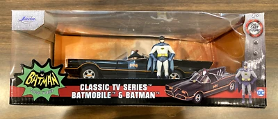 DC Comics Classic TV Series Batmobile Die-cast Car 1:24 Scale Batman Jada - Image 1 of 4