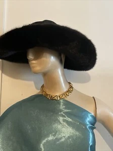 COLLAR DE COLECCIÓN PASARELA AÑOS 80 MONET ALTO BRILLO GP ESLABONES TEXTURIZADOS/BRILLANTES GLAMOUR CLÁSICO - Imagen 1 de 9