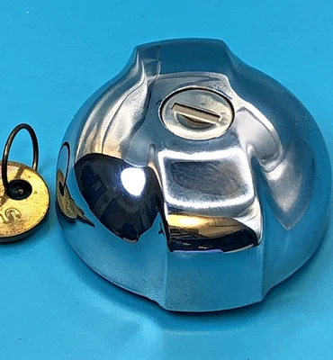 Tapa de bloqueo de gasolina cromada vintage para Chevrolet Bel Air 1953 1954 1955 1956 1957 Foto 1 de 4