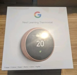 BRAND NEW & SEALED Google Nest Learning 3rd Gen Thermostat - Copper - Picture 1 of 2