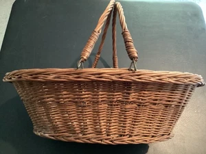 Vintage Wicker Market Basket ( 19"x13"x6" ) - Picture 1 of 5