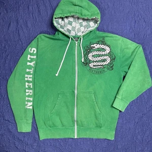 Harry Potter Slytherin Universal Studios Zip Up Hoodie Sweatshirt Herren L Grün - Bild 1 von 7