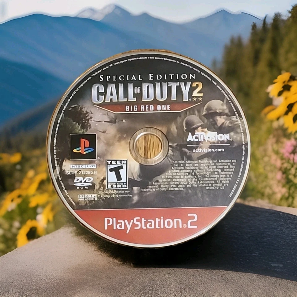 Call of Duty 2: Big Red One Special Edition Greatest Hits PS2 2005 Disc Only  - Image 1 of 2