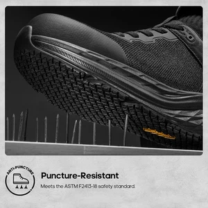 Men’s Steel Toe Work Shoes – Waterproof, Slip-Resistant, Puncture-Proof Boots - Picture 1 of 11