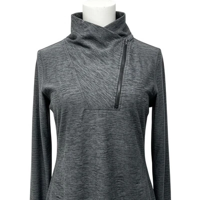 New Balance 1/4 Pullover Women Size L Gray Long Sleeve Athleisure Activewear Gym - Image 1 of 4