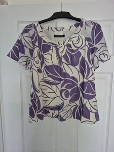 Jacques Vert Tailored Short Sleeve Blouse / Special Occasion Top, Size 14 - Picture 1 of 16
