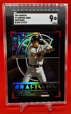2004 Donruss - Craftsmen Chipper Jones #C-8 黑色 /275 SGC 9 — 第 1/2 张图片