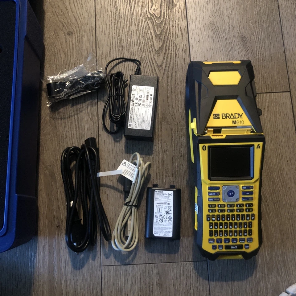 Brady M610 Handheld Label Maker w/ Hard Case, Blue, Free Shipping - Image 1 of 4