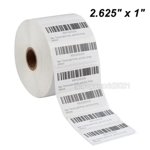 1-40 Rolls 2.625" x 1" Direct Thermal FBA Shipping Labels - 2000/roll 2-5/8"x1" - Picture 1 of 5