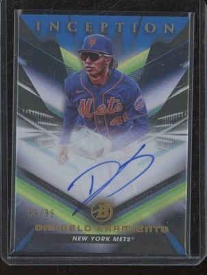 2023 Bowman Inception DANGELO SARMIENTO Prospect Auto Blue Parallel /99 JK312 - Image 1 of 2