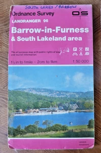 Ordnance Survey Map Barrow in Furness & South Lakeland Landranger 96 Ulverston - Bild 1 von 1