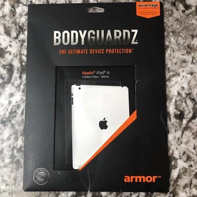 BodyGuardz Armor Carbon Fiber Skin & Screen Protector for Apple iPad 4 Case - Image 1 of 4