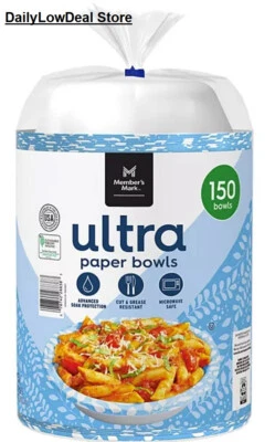 Printed Ultra Soup/Salad/Pasta Paper Bowls 20 Oz - 150 Count - Image 1 of 4