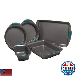 Rachael Ray Nonstick Bakeware Set with Grips includes Nonstick Baking Pans, B - Picture 1 of 5