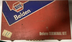 NAPA Auto Belden Deluxe Terminal Kit Large Metal Display Box Contents included - Picture 1 of 9