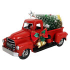 Christmas Vintage Red Trucks Metal Old Car Model Red Pickup Truck Kids Gift Toys