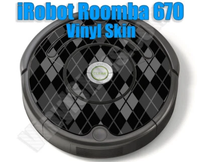 Any 1 Vinyl Custom Skin / Decal for the Roomba iRobot 670 - Free US Shipping! - Image 1 of 4