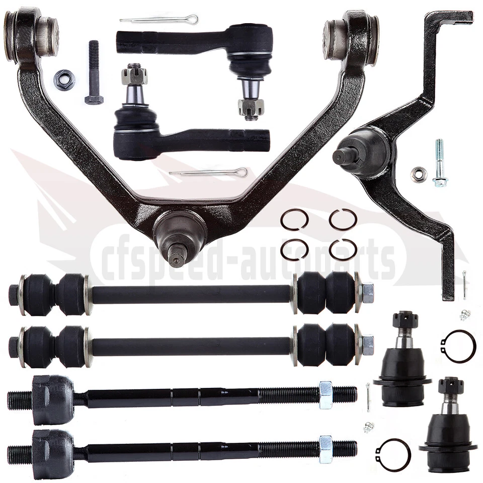 Set Of 10 Fits 2001-05 Ford Explorer Sport Trac Front Control Arm And Ball Joint Foto 1 de 1